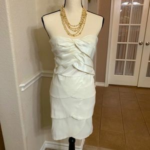 Romeo & Juliet Couture off white layered mini dress Size L